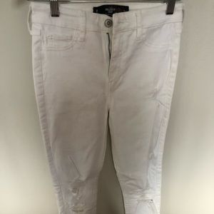 Hollister white jeans